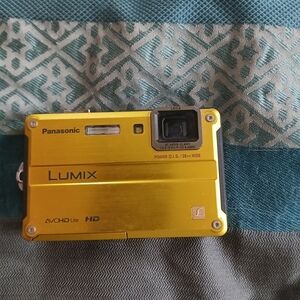 Panasonic Lumix Yellow Digital Camera